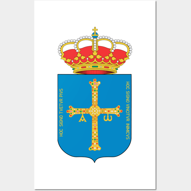 Coat of arms of Asturias Wall Art by Wickedcartoons